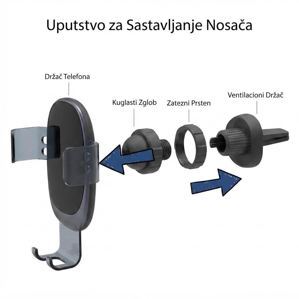 Glide,drzac za mobilni telefon za auto 1+1